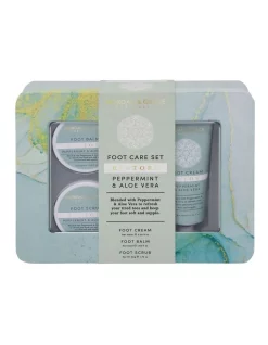 Best reviews of 🤩 Morgan & Grace Peppermint & Aloe Vera Restore Foot Care Tin Set 3 Piece 🔔