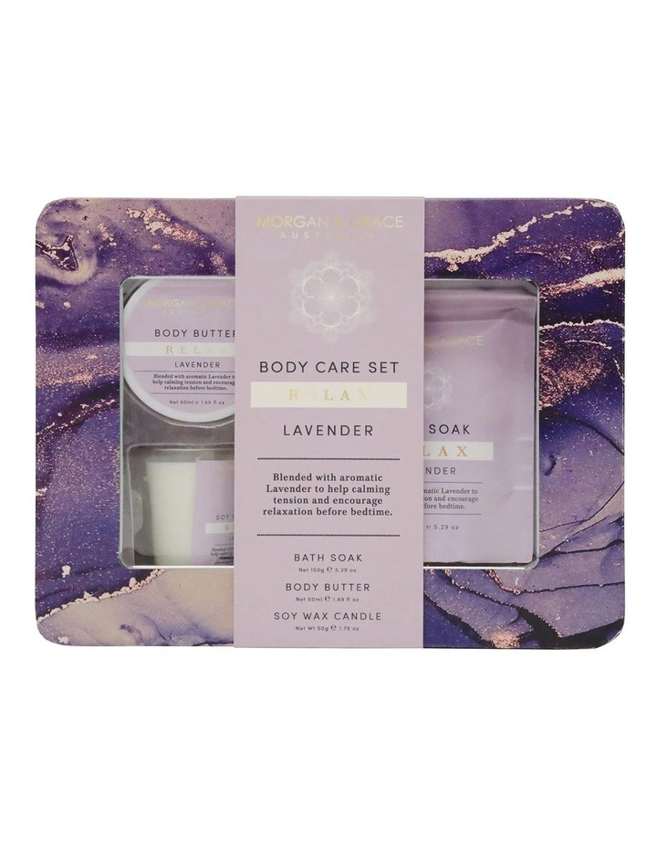 Best deal π₯° Morgan & Grace Relax Lavender Body Care Tin Set 3 Piece π 1 Best deal π₯° Morgan & Grace Relax Lavender Body Care Tin Set 3 Piece π