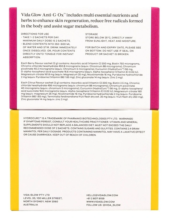 Deals π Vida Glow ANTI-G-OX MIXED TRIAL PACK 14 SERVES π 2 Deals π Vida Glow ANTI-G-OX MIXED TRIAL PACK 14 SERVES π - Image 2