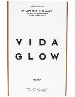 Best Pirce 𧨠Vida Glow Mocha Natural Marine Collagen Powder π