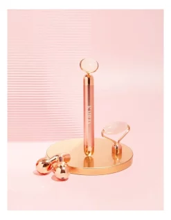 Best Pirce 🥰 Kahlia Skin Rose Quartz Vibrating Beauty Roller In Pink ❤️ -Gtsare Sales Store unnamed file 1265