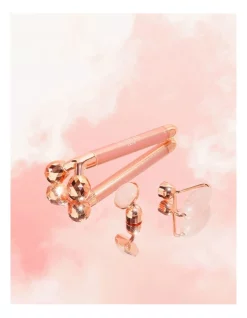 Best Pirce 🥰 Kahlia Skin Rose Quartz Vibrating Beauty Roller In Pink ❤️ -Gtsare Sales Store unnamed file 1266