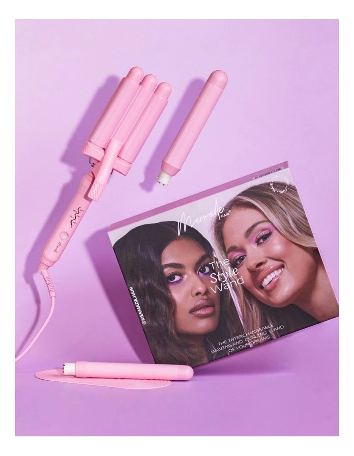 New 🧨 Mermade Hair Style Wand SK4042 In Pink 🤩 2 New 🧨 Mermade Hair Style Wand SK4042 In Pink 🤩 - Image 2