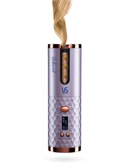 Best Pirce 🎉 VS Sassoon Unbound Cordless Metallic Purple Hair Curler VSC510UA 🤩