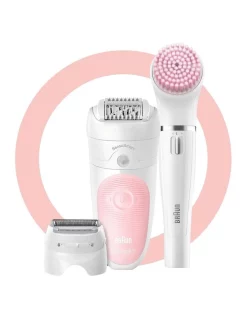 Hot Sale 😍 Braun 5885 Epilator Beauty Set White/Pink 5885BS 🔔