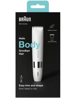 Budget 🥰 Braun Electric Mini Trimmer White BS1000 😍