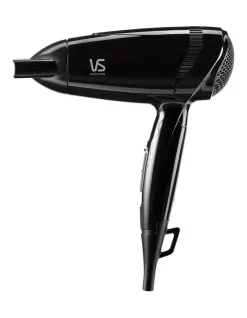 Budget 🎉 VS Sassoon Traveller 2000 VSD875A Hair Dryer In Black ✨