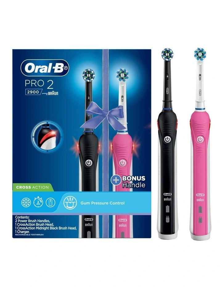 Budget π Oral-B Pro2 His N Hers Dual Handle Electric Toothbrush Black/Pink 4987176075314 π 1 Budget π Oral-B Pro2 His N Hers Dual Handle Electric Toothbrush Black/Pink 4987176075314 π