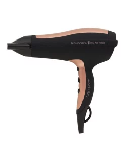 Best Sale 👏 Remington Pro Air Turbo Hair Dryer Black/Rose Gold D5220 🤩